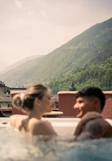 Romantisches Hotel mit Dolomiten-Blick und Private Spa Suite Romantisches Hotel mit Dolomiten-Blick und Private Spa Suite