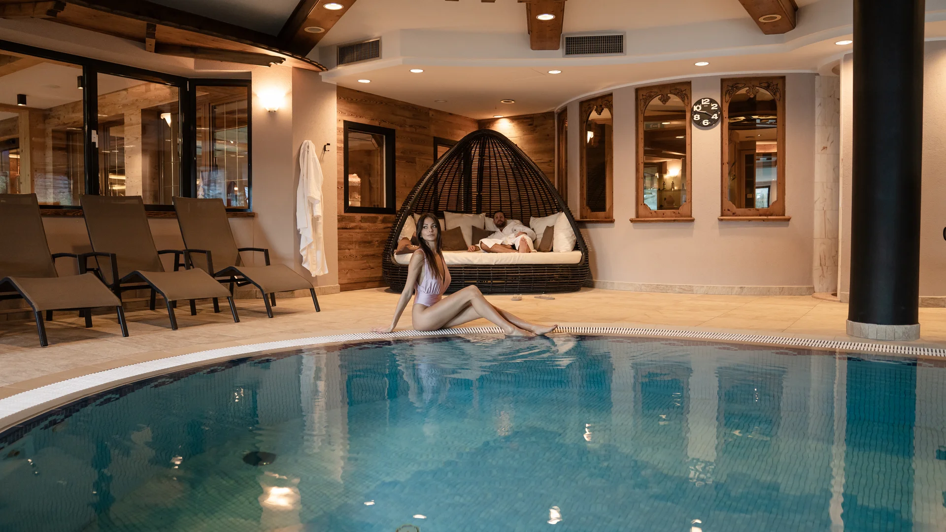Tevini Resort | Dolomites. Hotel. Pool. Tevini Resort | Dolomites. Hotel. Pool.